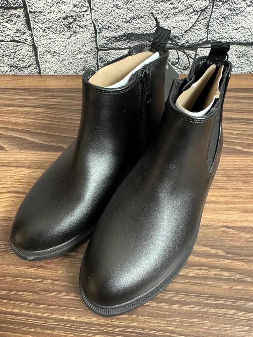 NWT Girls Black Cat & Jack Tanner Boots - Size 12